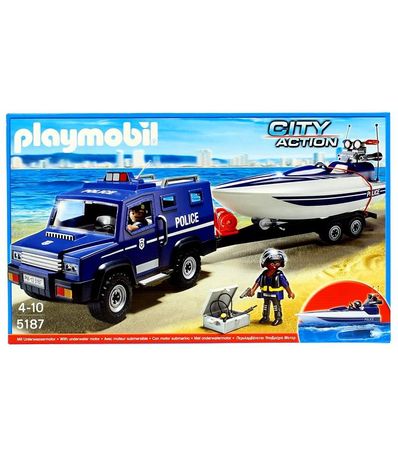 Playmobil-Camiao-da-Policia-com-lancha