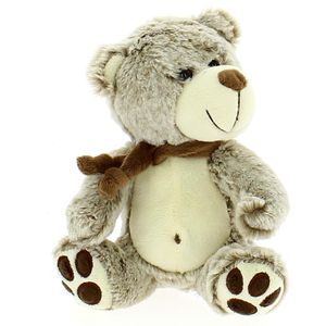 Teddy-Bear-Com-Lenco-20-centimetros-Brown