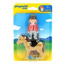 Playmobil-123-Ginete-com-Cavalo