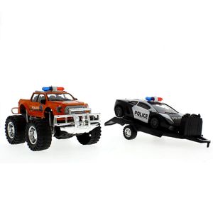 Carro-do-brinquedo-com-reboque-Policia