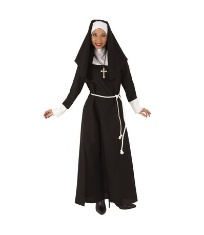 Costume-Adult-Monja-Tamanho