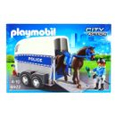 Playmobil-Policia-con-Caballo-y-Remolque