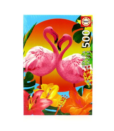 Puzzle-Casal-de-Flamingos-de-500-Pecas