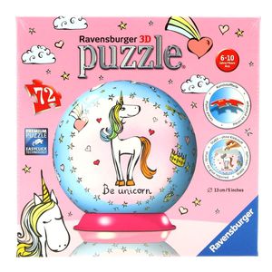 Puzzleball-Unicornio-de-72-Pecas-3D