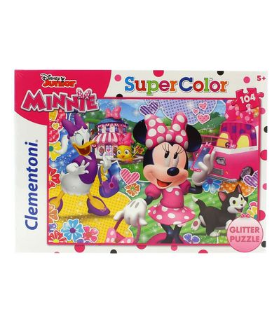 Minnie-Mouse-Puzzle-com-Purpurina-104-Pecas