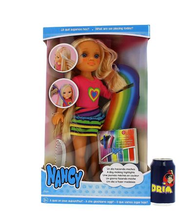 nancy un dia de mechas arcoiris