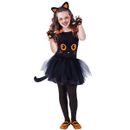 Crianca-Costume-Pussycat-Preto-TuTu-Weens-Tamanho-8-10-anos