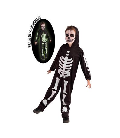 Fluorescente-traje-de-esqueleto-Tamanho-M