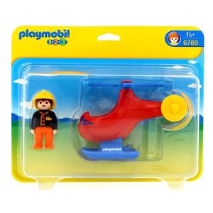 Playmobil-123-Pompier-avec-helicoptere