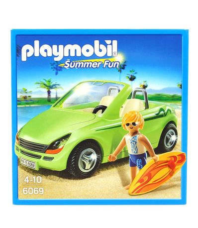 Playmobil-Surfeur-avec-Voiture-Decapotable