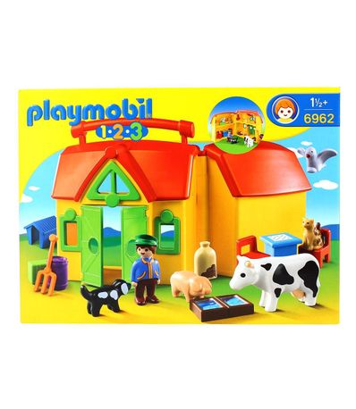 Playmobil-123-Ferme-Transportable-avec-Animaux