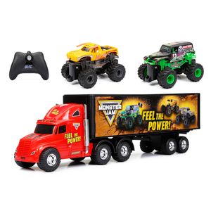 Set-Camion-RC-Monster-Jam-Truck-Carrier