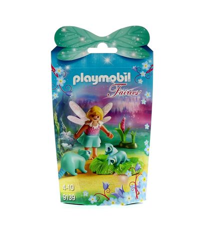 Playmobil-Fairies-Fille-Fee-et-des-ratons-laveurs