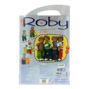 Roby-poupee-mis-en-chemise-rayee-et-un-pantalon-vert_1
