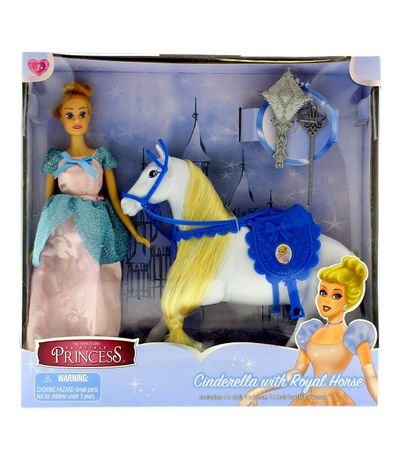 Princesse-Cendrillon-poupee-avec-cheval