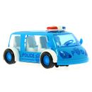 Un-vehicule-de-police-pour-enfants-sauve-des-obstacles-en-bleu