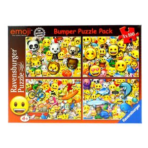 Emoji-Super-Pack-4-Puzzles-de-100-pieces