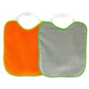 Pack-2-Bavoirs-elastiques-Eponge-Gris-orange