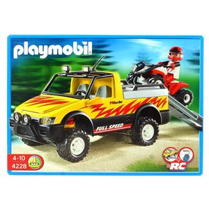 Playmobil-Pick-up-avec-Racing-Quad