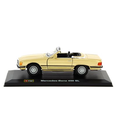 Coche-Miniatura-Merecedes-Benz-450-SL-Oro-1-32