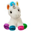 Peluche-Unicornio-Branco-Patinhas-Coloridas