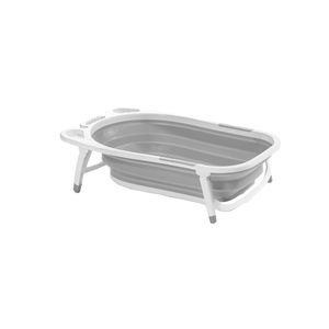 Bañera-de-Silicona-Plegable-Gris