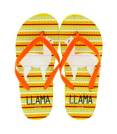 Chanclas-Llama-Amarillas