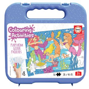Puzzle-Sirenas-para-Pintar-50-Piezas