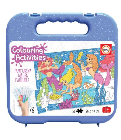 Puzzle-Sirenas-para-Pintar-50-Piezas