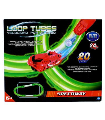 Loop-Tubes-Speed-par-un-tube-Speedway-Track