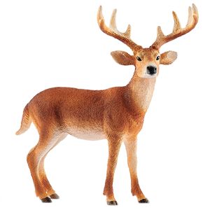 Figura-de-veado-com-macho-de-cauda-branca