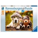 Puzzle-Perro-con-Gorro-500-piezas