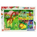 Puzzle-Animales-de-la-Sabana-3x48-Piezas