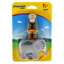 Playmobil-123-Cuidadora-con-Elefante