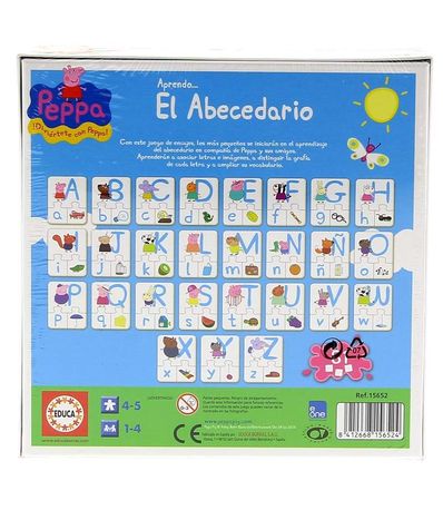 puzzle abecedario peppa pig