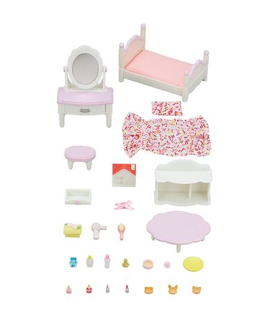 Familias-Sylvanian-Bedroom-and-Dressing-Table