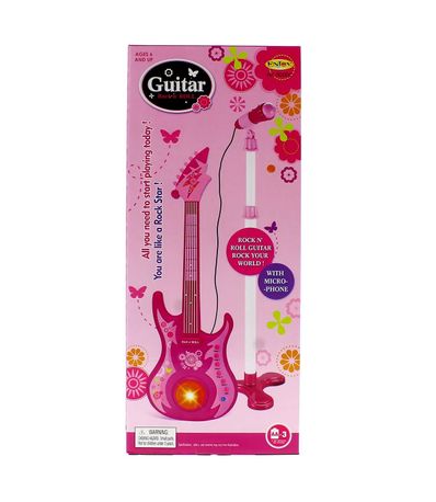 Guitare-pour-enfants-avec-microphone-assorti
