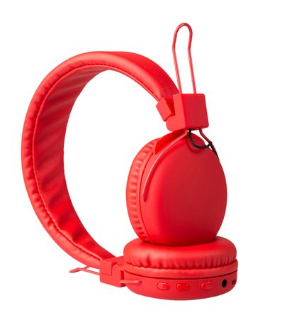 Fones-de-ouvido-Bluetooth-vermelhos