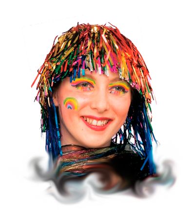 Perruque-Multicolore-Metallisee