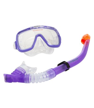 Pack-de-Snorkling-Adultos-Lilas-com-Mascara-e-Tubo