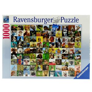 Puzzle-99-Divertidos-Animais-de-1000-Pecas
