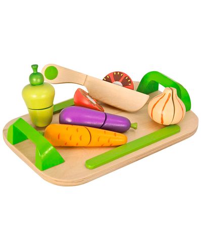 Planche-de-bois-pour-enfants-coupe-de-legumes