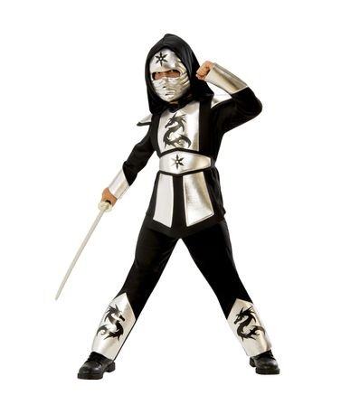 Disfarce-Dragao-Ninja-Prateado