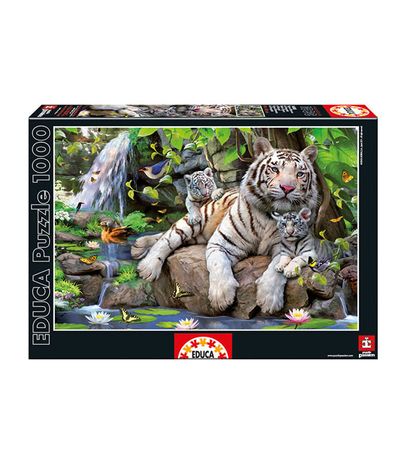 Puzzle-1000-Pieces-Tigres-Blancs