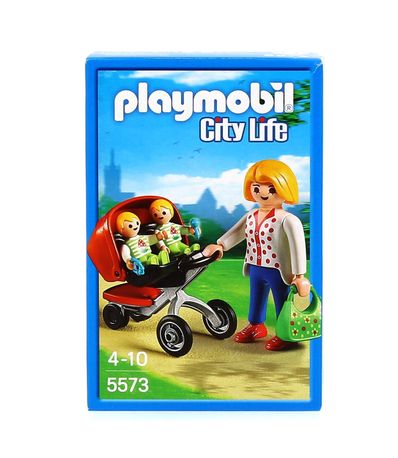 Playmobil-City-Life-Mae-com-Carrinho-de-Gemeos