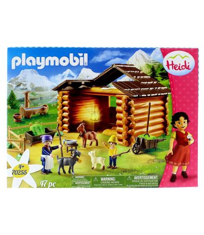 Playmobil-Heidi-Ecurie-de-chevres-de-Pedro