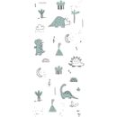 Dinos-de-musselina-de-bambu-branco