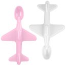 Set-2-cuilleres-Avion-Blanc---Rose