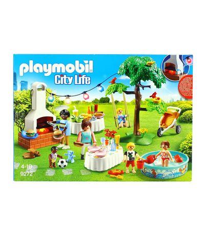 playmobil fiesta en el jardin