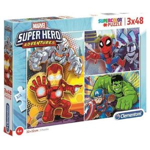 Puzzles-Marvel-Super-Hero-3x48-pieces